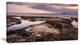 "Rough Rocky Coastline Africa" Oversized Beach Canvas Artwork, 40"x20"
