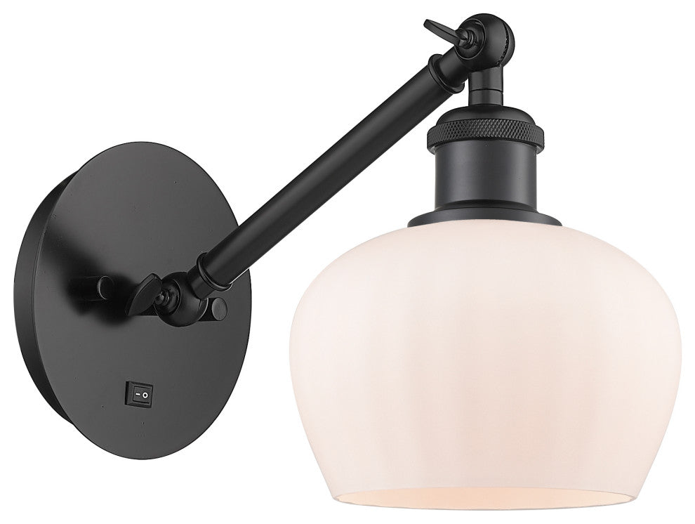 Innovations 317-1W-BK-G91 1-Light Sconce, Matte Black