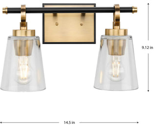 Cassell Collection Bath and Vanity Light, Vintage Brass