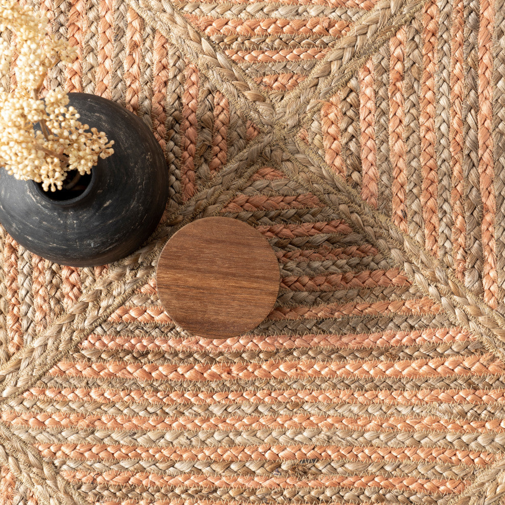 Nuloom Errika Moroccan Jute Rug, Natural 5' x 8'