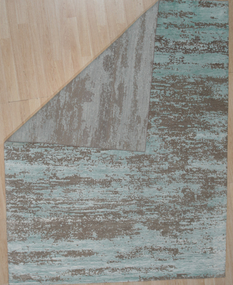 SILVER Contemporary Abstract Galaxy Area Rug