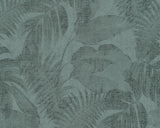 Botanical Jungle Textured Wallpaper Featuring Tropical Leaves, 373963