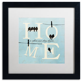 'Well Said II' Matted Framed Canvas Art by Pela Studio