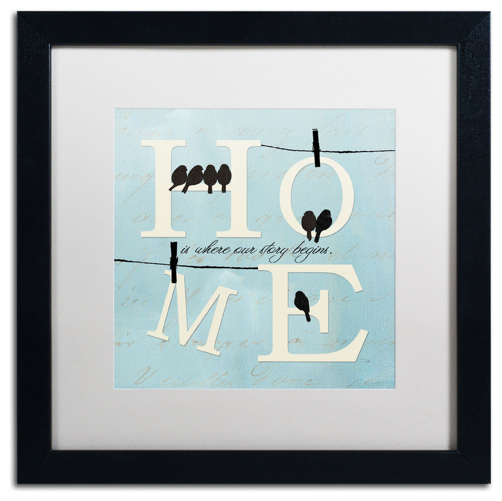'Well Said II' Matted Framed Canvas Art by Pela Studio