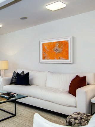 "Orange Pool" Framed Art Print