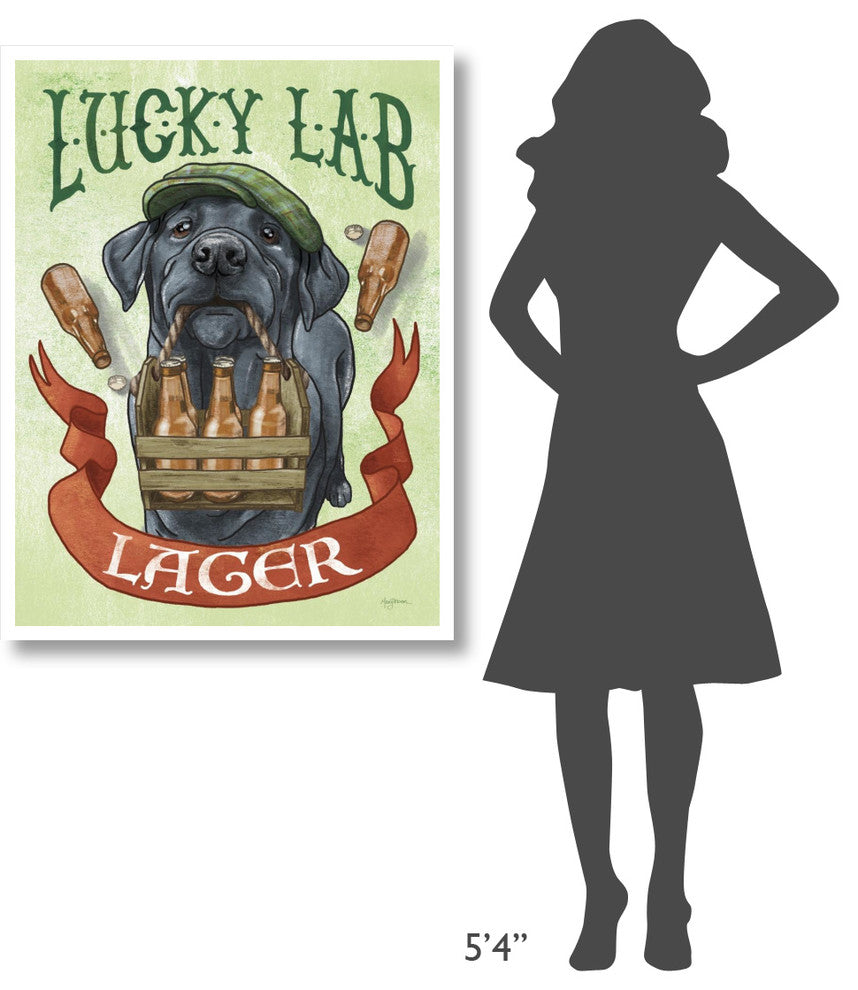 "Beer Dogs V" Digital Paper Print by Mary Urban, 32"x42"