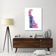 "Delaware Word Cloud Map" Fine Art Print