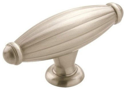 Amerock Allison Value Hardware Small Oblong Knob, Satin Nickel
