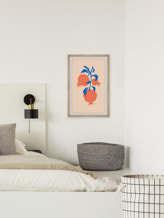 "Ripe Persimmon" Framed Painting Print, 16x24