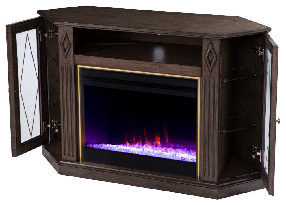 Tanda Color Changing Fireplace With  Media Storage