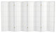 6' Tall Double Cross Shoji Screen, White, 8 Panels