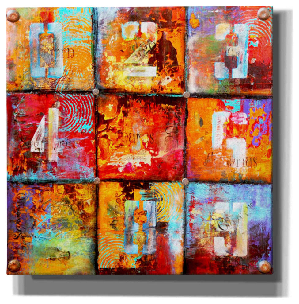 Epic Graffiti ''The Ninth Block'' by Erin Ashley Giclee Wall Art, 12"x12"