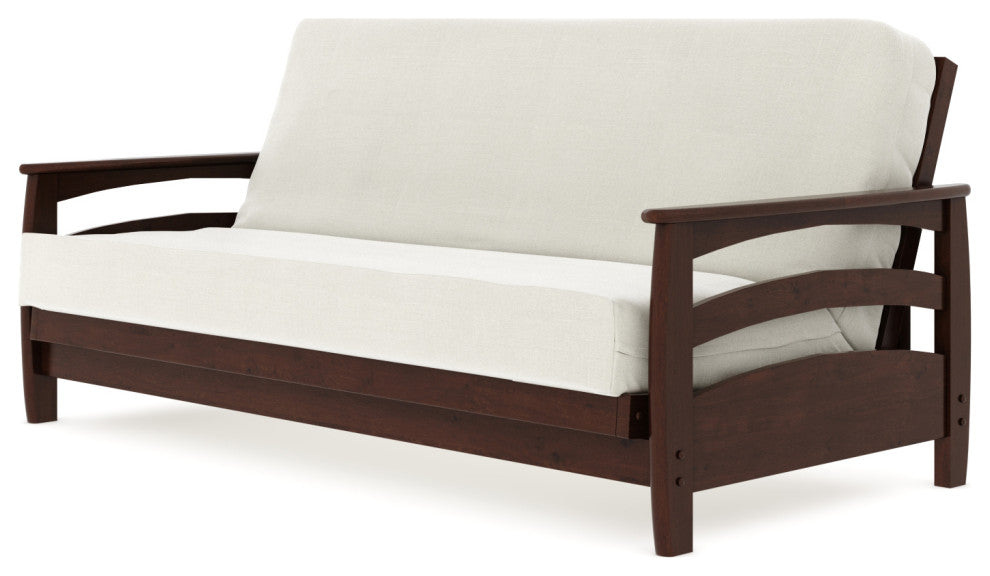 Galena Dark Cherry Futon Frame, Black Walnut, Full