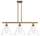 Innovations 516-3I-BB-GBC-122-LED 3 Light Island Light, Brushed Brass