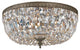 Crystorama 714EBCLMWP Three Light Ceiling Mount Ceiling Mount Bronze