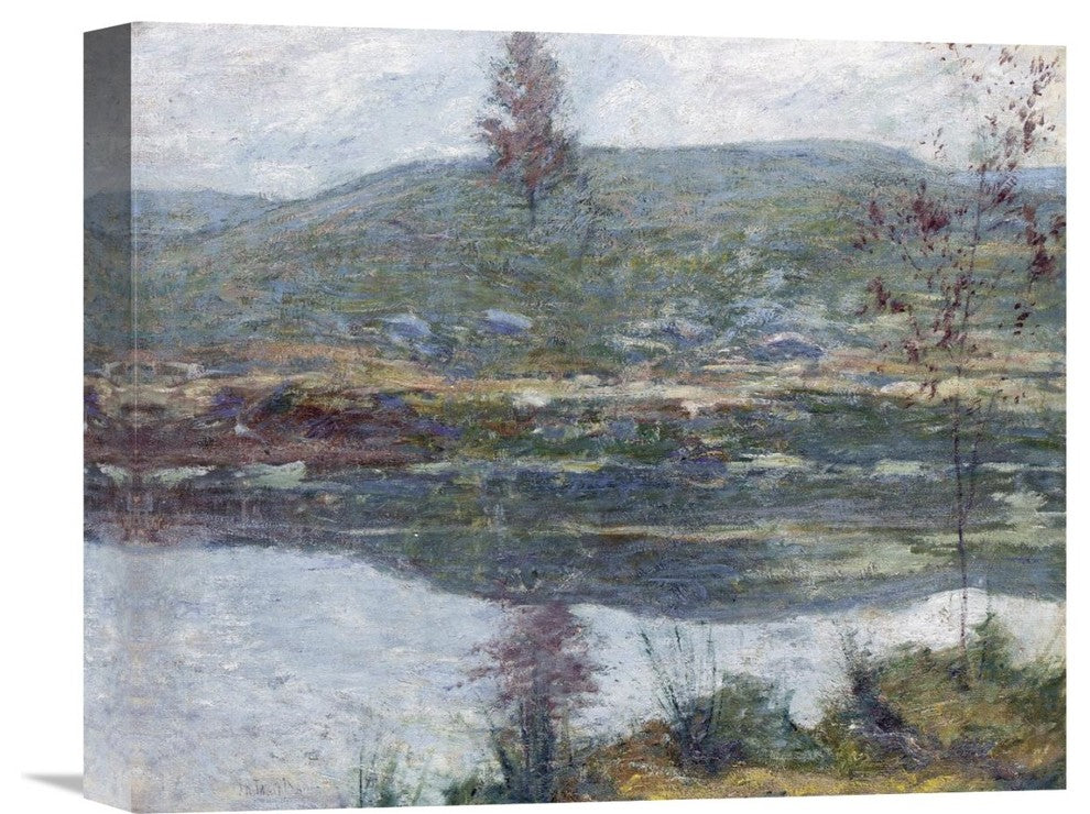 "Autumn Mists" Stretched Canvas Giclee by John Henry Twachtman, 16"x13"