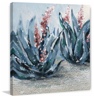 "Bluish Pink" Painting Print on Wrapped Canvas, 48"x48"