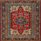 Ahgly Company Indoor Square Traditional Area Rugs, 3' Square