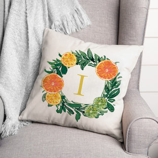 I Monogram Citrus 18x18 Indoor / Outdoor Pillow