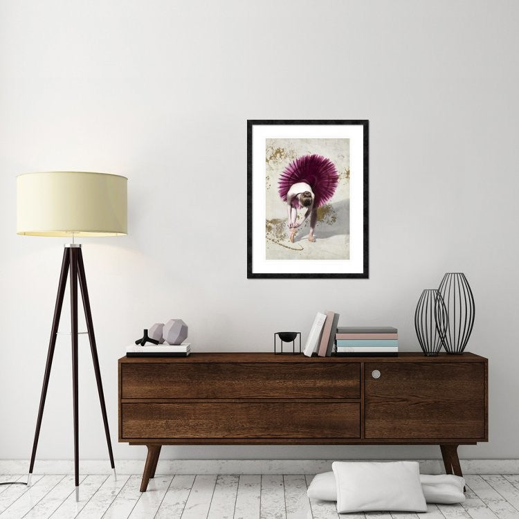 "Purple Ballerina" Framed Digital Print by Teo Rizzardi, 28"x38"