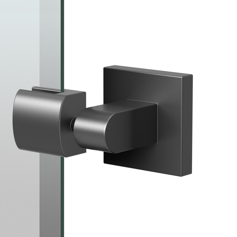 Elevate 32" Frameless Oval Mirror, Matte Black