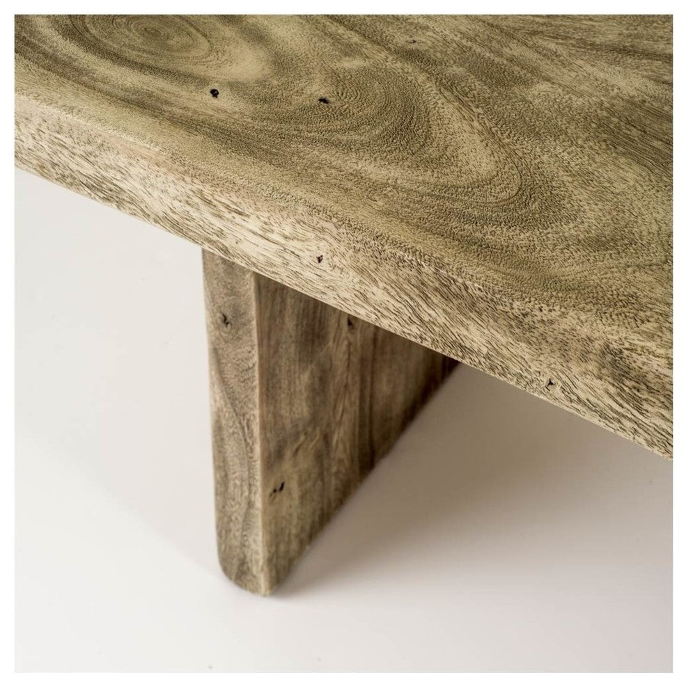 Jefferson III Gray Solid Wood Rectangular Dining Table