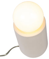 Short Pillar Table Lamp, Matte White