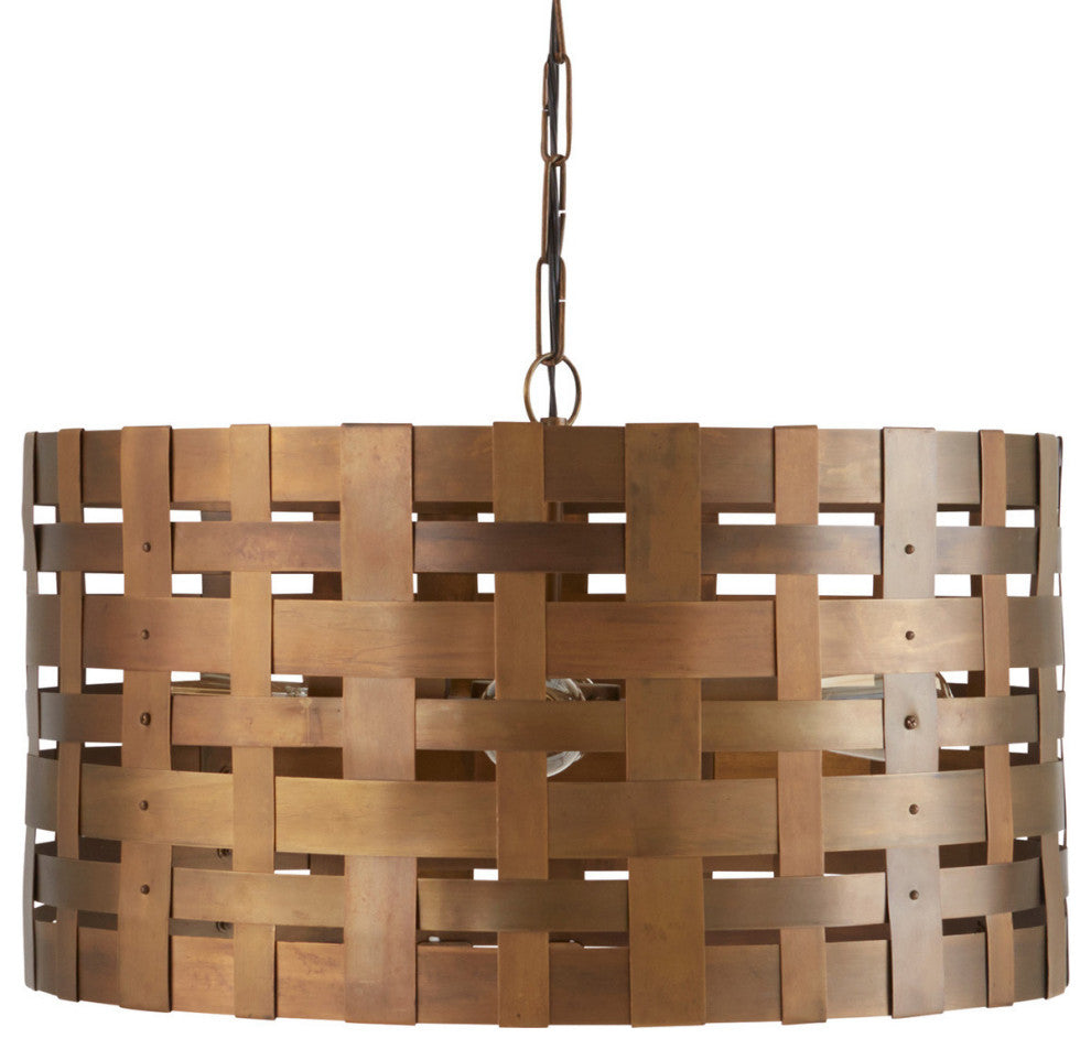 Capital Lighting 330441 4 Light 22"W Pendant - Patinaed Brass