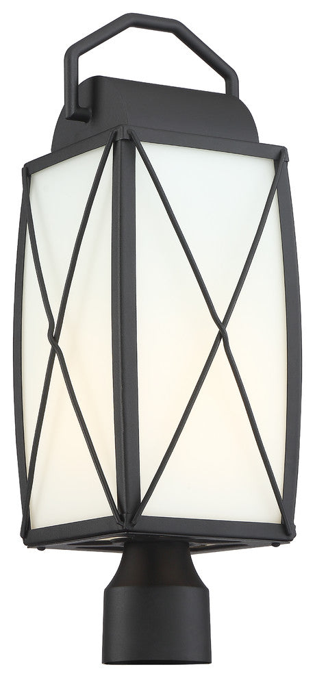 Fairlington 1 Light Outdoor Post Lantern, Black