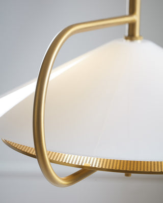 Gesture Pendant, Burnished Brass