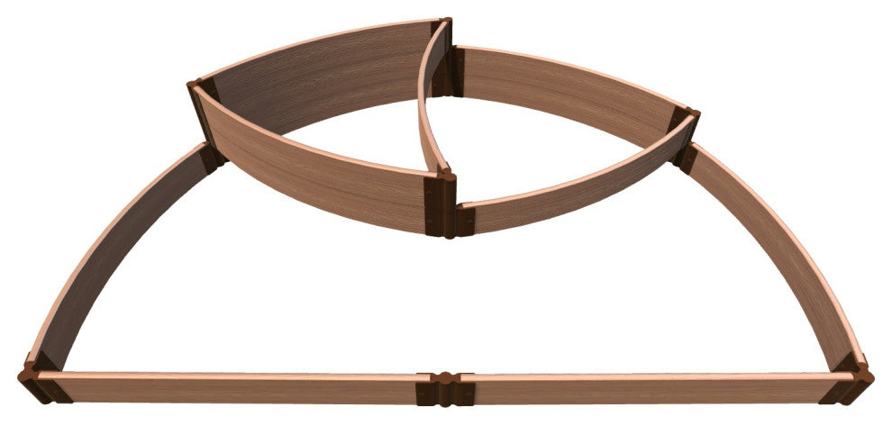 Classic Sienna 'Victory Cockade' 6' X 8' X 16.5" Raised Garden Bed - 1" Profile