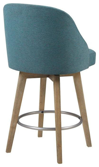 Swivel Counter Stool, Blue, Belen Kox