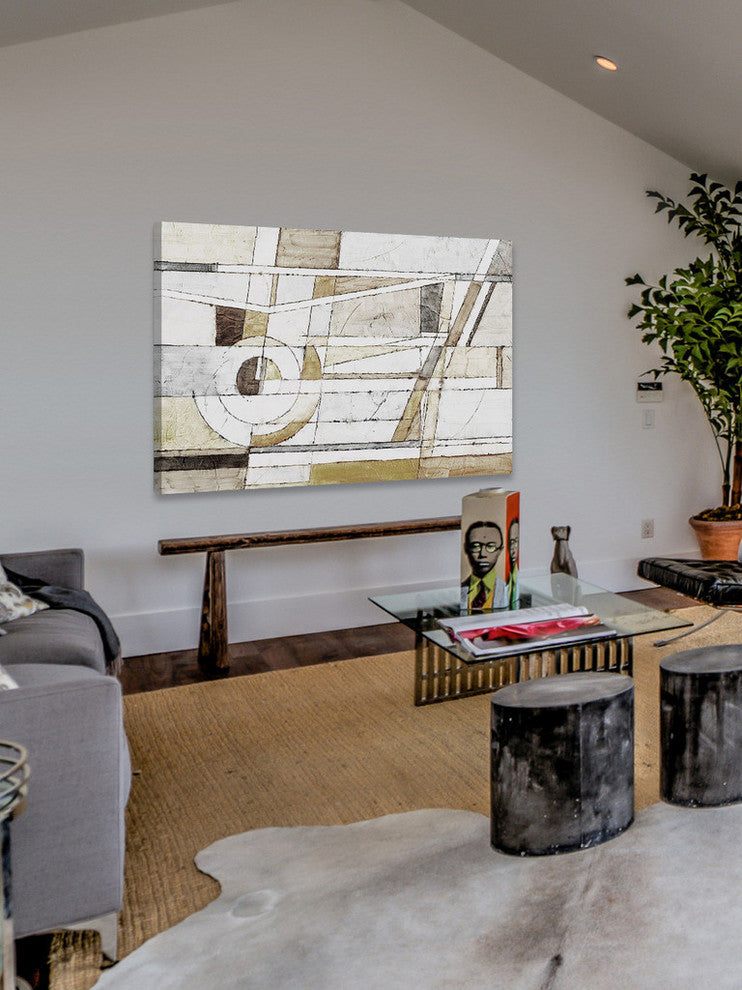 "Pieces" Painting Print on Wrapped Canvas