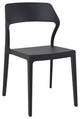 Snow Dining Chair, Black, Set of 2