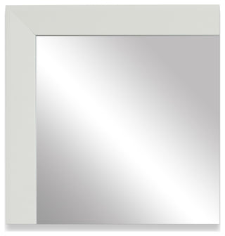 LaRue Framed Wall Mirror, White, 36"x42"