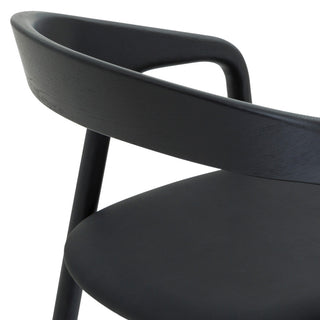 Apache Black Oak Wood and Faux Leather