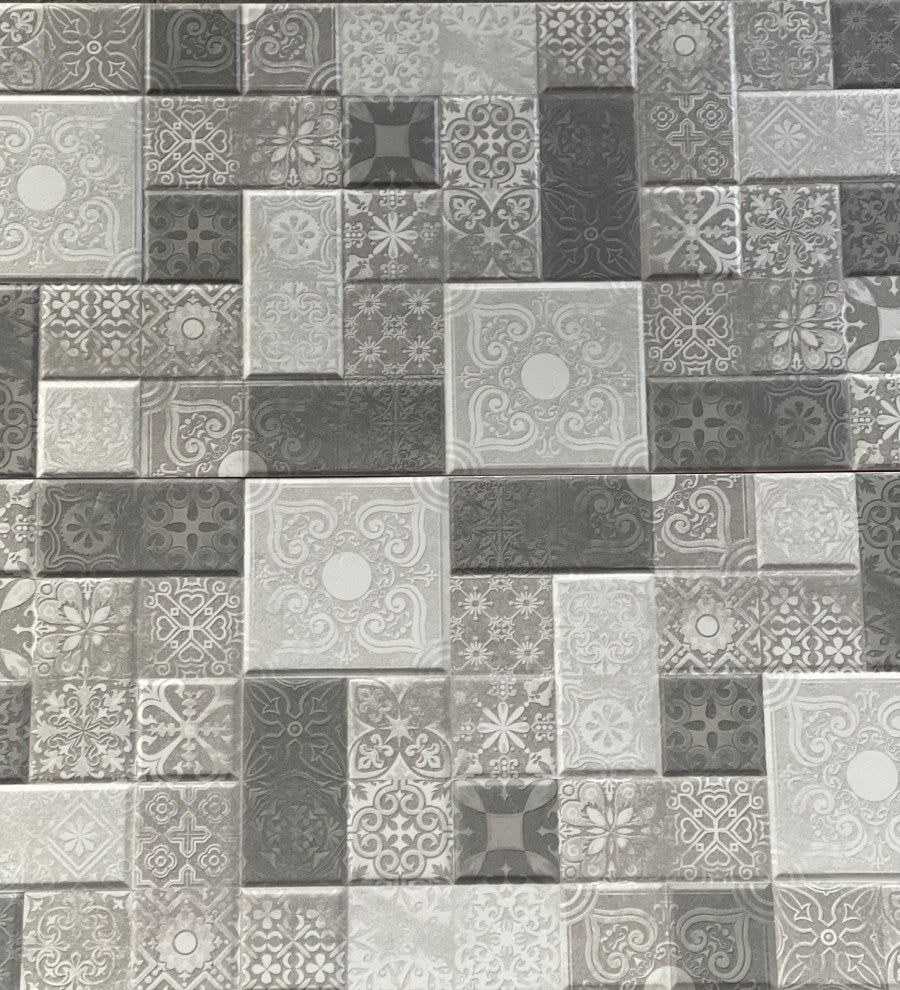 Lazio 12''x 24'' Ceramic Tile for Wall in Dark & Light Grey