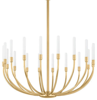 Corbett Lighting 481-28 Amalthea 28"W Candle Style Chandelier - Vintage Brass