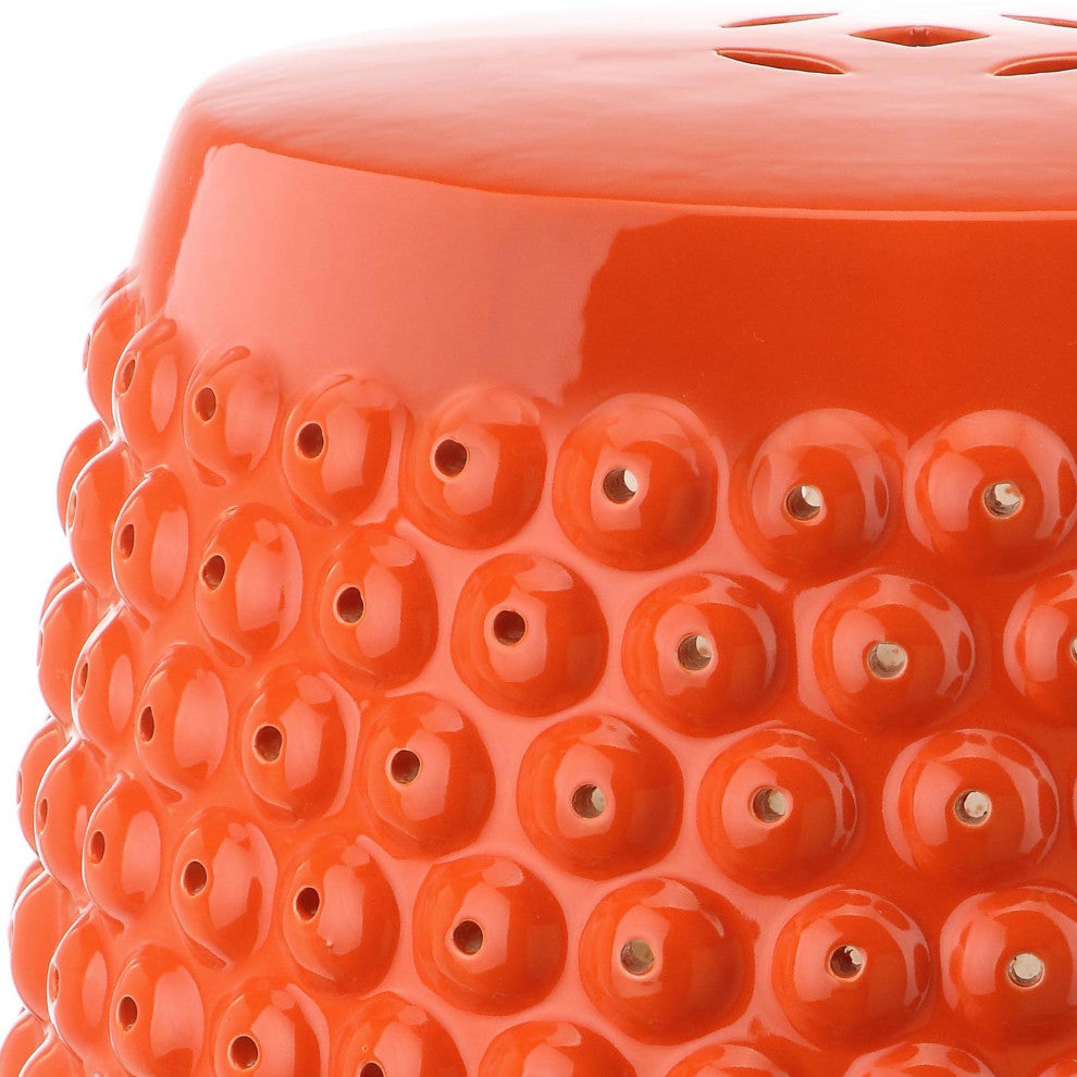 Safavieh Stella Garden Stool, Orange