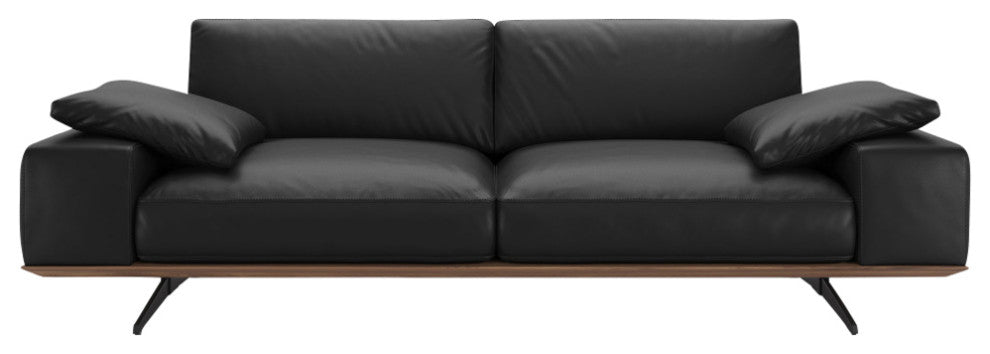 Carlisle Sofa, Jet Black Leather