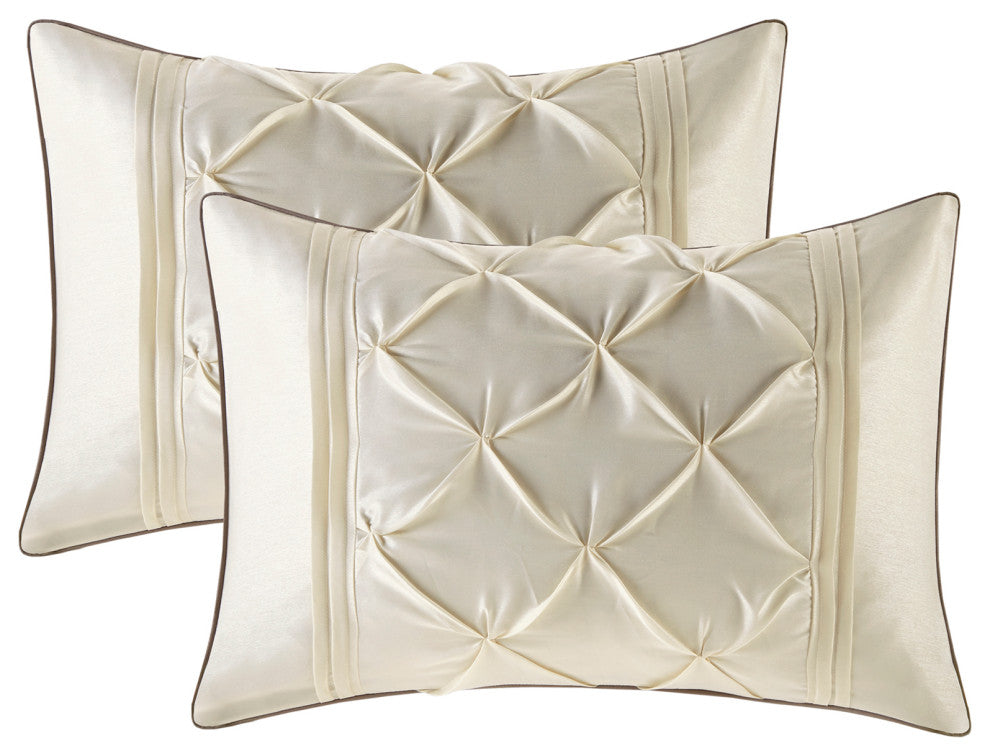 Madison Park Essentials Joella 24 Piece Room, a Bag, Ivory