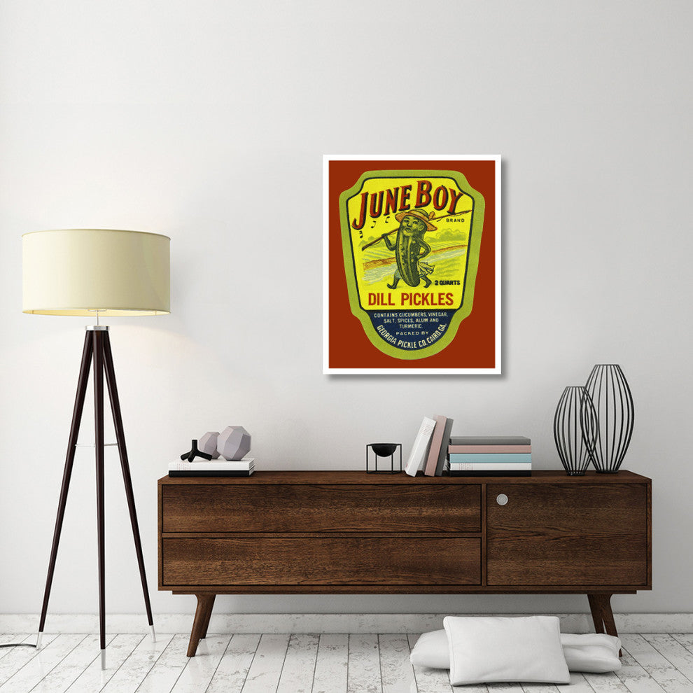 "June Boy Dill Pickles" Digital Paper Print by Retrolabel, 31"x38"