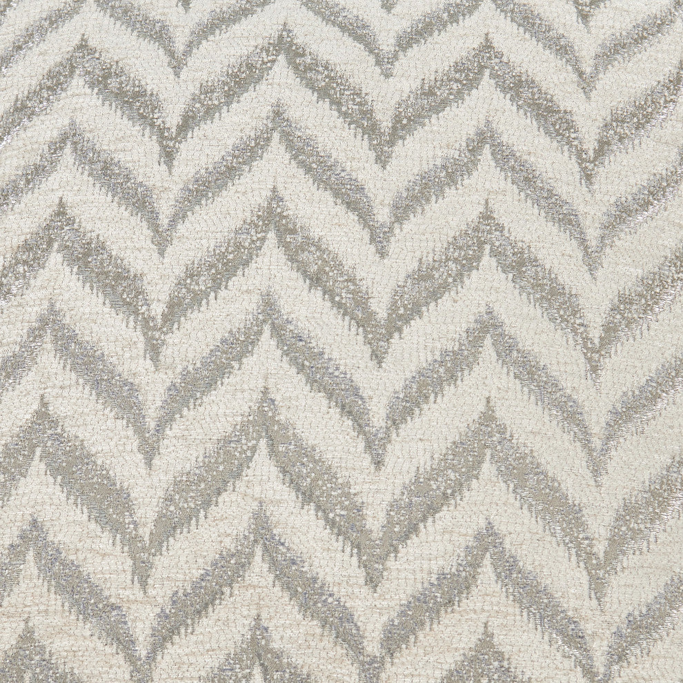 Jacquard Chenille Pillow Covers, 2-Piece Set, Silver, 14"x26"