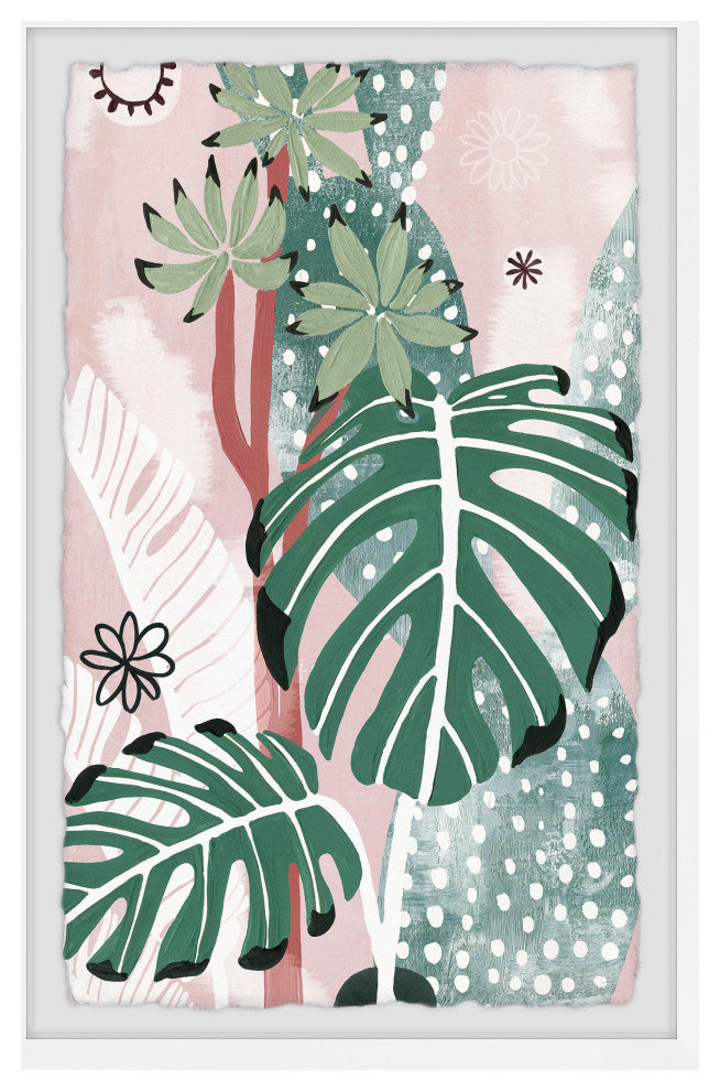 "Variegated Monstera" Framed Painting Print