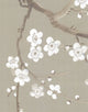 Chinoiserie Wall Mural Cherry Blossoms, Beige, Sample