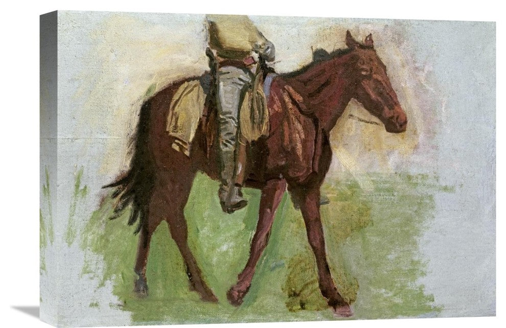 "Sketch For Cowboys In The Badlands" Artwork, 22" x 15"