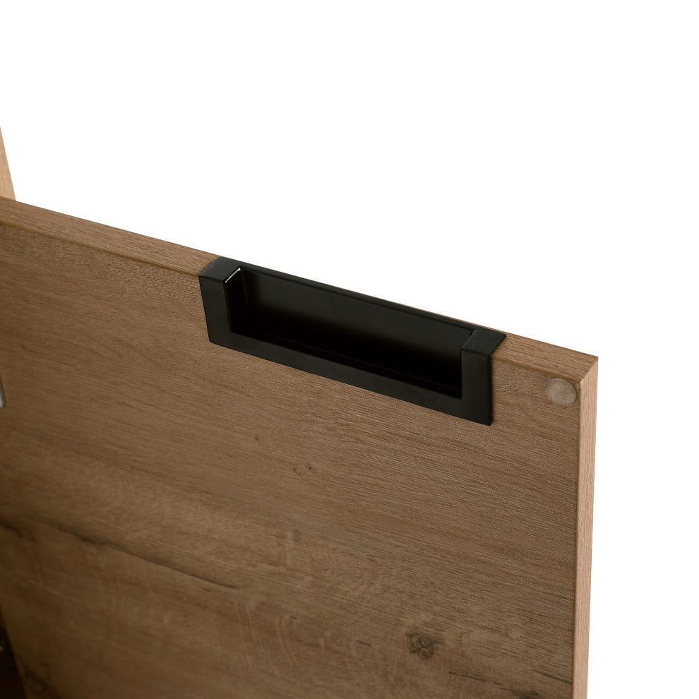 36" Wall Mounted Plywood Bath Vanity Set, Gel Basin and Door