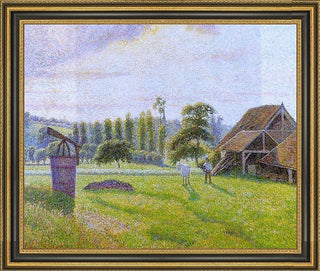 Camille Pissarro Brickworks at Eragny Framed Premium Canvas Print, 20"x25"