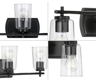 Adley Collection 3-Light Bath and Vanity, Black