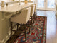 Fine Vintage Distressed Iyapo Navy/Burgundy Runner, 3'5x10'6